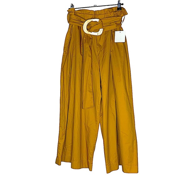 NWT Zara Wide Leg Cropped Pants - Picture 3 of 6